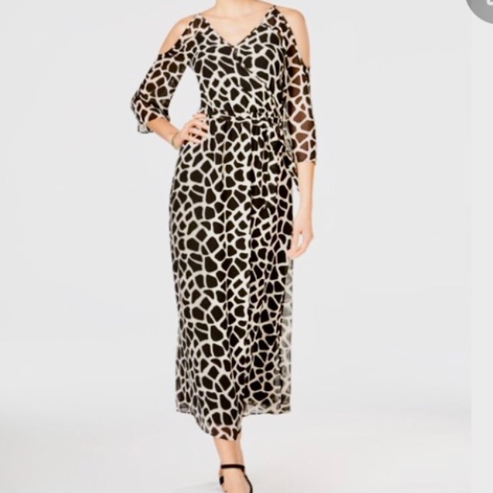 Bar III shoulder out maxi dress